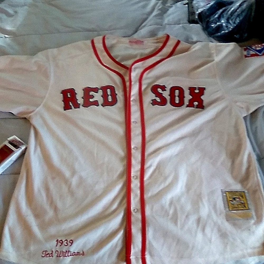 Mitchell & Ness size54, cream colored #9 Ted Williams Home Jersey  1939